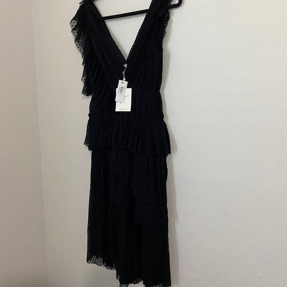 Joie Johnesha wrap-effect tiered pleated dress - Picture 6 of 11